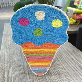 梦童工坊 纸绳画儿童手工制作材料 幼儿园diy粘贴画 绳子艺术玩具