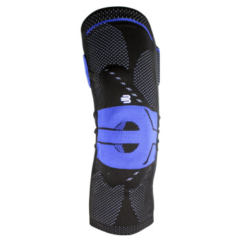 Bauerfeind（保而防）护膝P3新款髌骨加强型羽毛球跑步跳跃耐力型运动护具 黑色款 右腿5码