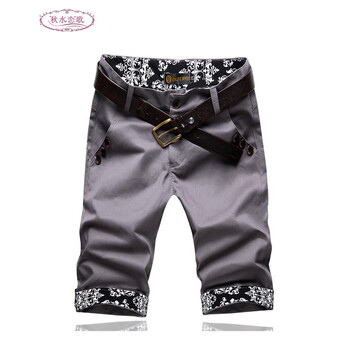 秋水恋歌 2014夏装新款男装<em>中国风</em>修身<em>短裤</em>休