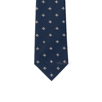 gucci 古驰 男士蜜蜂星星图案领带417348 4e781 4578