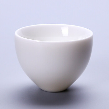 源怡阁茶具茶杯 陶瓷品茗杯子德化白瓷玉瓷功夫茶杯 主人杯茶道杯高白
