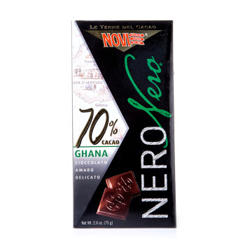 【京东超市】诺维 NOVI 70%特浓黑巧克力75g 意大利原装进口排块巧克力
