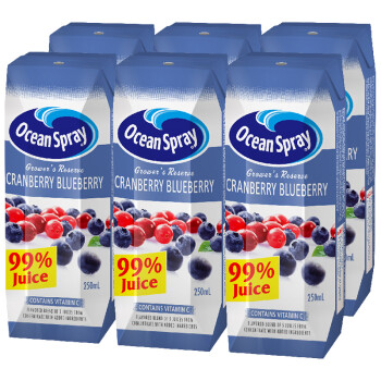 OceanSpray 优鲜沛 蔓越莓蓝莓复合果汁 250ml