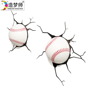 
                                        造梦师现代卧室灯具楼梯过道美式创意圆球壁灯LED灯儿童房小夜灯                