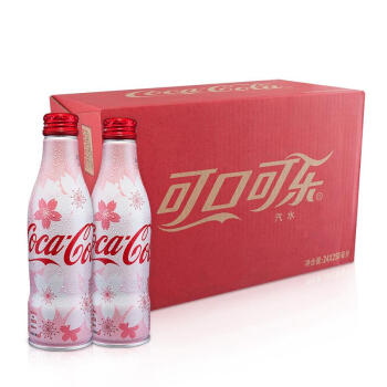 可口可乐coca-cola汽水 碳酸饮料250ml*24 樱花铝瓶整箱装 特别限量