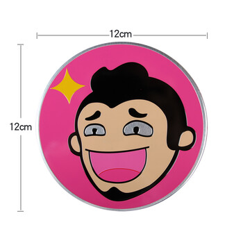 捷顺行 汽车改装内涵段子tv搞笑创意车贴3d立体个性金属车标后档头像