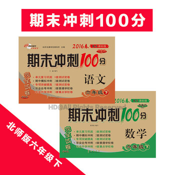 《2016春期末冲刺100分 小学六年级下册语文