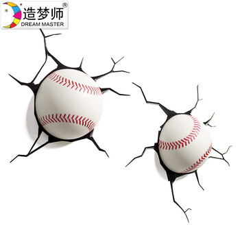 
                                        造梦师现代卧室灯具楼梯过道美式创意圆球壁灯LED灯儿童房小夜灯                