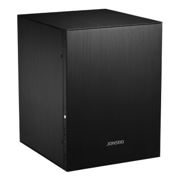 乔思伯（JONSBO）C2 黑色 MINI机箱（支持24.5*21.5CM尺寸内主板/全铝机箱/ATX电源/80MM高内散热器）
