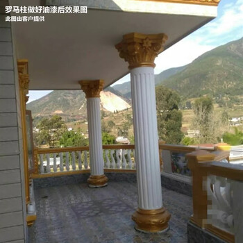 欧式罗马柱模具塑料钢圆形水泥建筑模板现浇别墅大门栏杆