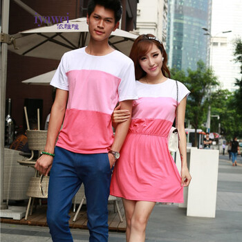 618爆品抢先逛 依雅唯2014夏装新款情侣衫短