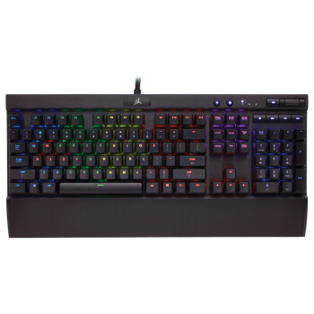美商海盗船（USCorsair）Gaming系列 K70 RGB 幻彩背光机械游戏键盘 黑色 茶轴
