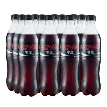零度可口可乐 Zero 无糖汽水饮料 碳酸饮料 500ml*12瓶 整箱装,降价幅度6.1%