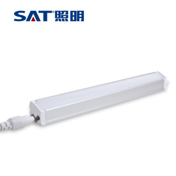 SAT照明T5支架led暗槽灯一体化无暗区节能支架灯具全套超亮日光灯无极调温调光1.2米 无极调色款 12W1200mm长6000K正白光