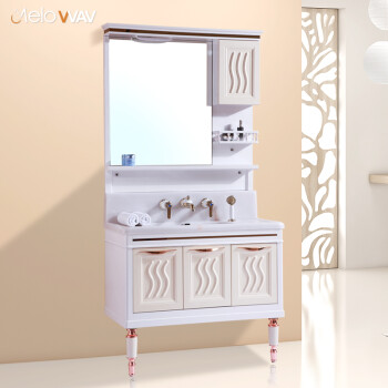 迈勒卫浴(melowav)PVC浴室柜落地式洗手盆浴