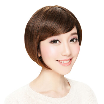 娇滴(cutie) 娇滴滴假发女士短发款沙宣头发型 斜刘海