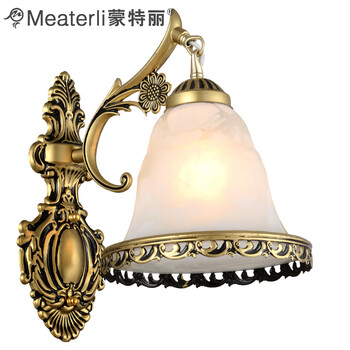 蒙特丽 玄关走廊过道壁灯9055A-B 欧式复古仿云石灯具(B)