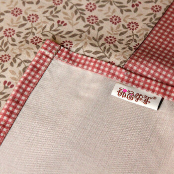 锦色华年 致雅红拼接 桌布 台布 餐桌 布 茶几布 暗红色 140*240cm