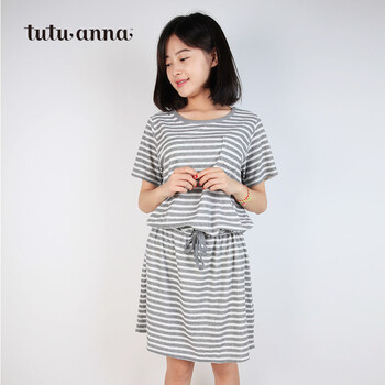 <em>tutuanna</em>趣趣安娜2014秋冬新款女装清新条纹系