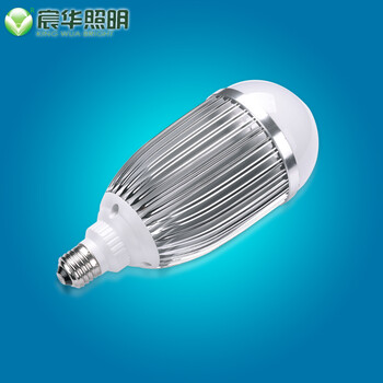 宸华照明led大功率球泡灯18W21W24W厂房车间超市照明灯泡e27螺口 LED灯 18W 白光