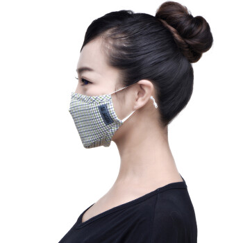 
                                        
                                                            绿之源 绿呼吸防雾霾口罩 男女可带防pm2.5颗粒物粉尘雾霾活性炭防甲醛异味尾气全棉可洗耳戴折叠式                