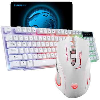 凯迪威 悬浮发光游戏键盘 机械手感LOL CF台式