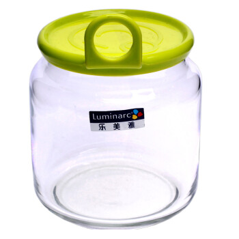 
                                        
                                                                                乐美雅 Luminarc 圆舞曲笑脸 无铅玻璃储物罐密封瓶保鲜罐 0.5L+0.75L+1L三件套                