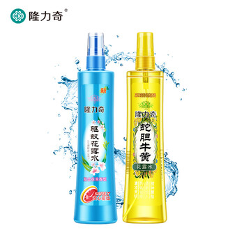 隆力奇驱蚊花露水（复合果香型）195ml+蛇胆牛黄花露水195ml