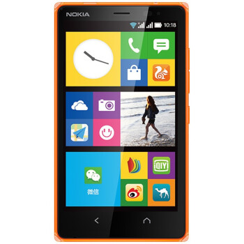 诺基亚（NOKIA） X2 （橙色）双卡双待手机 WCDMA/GSM