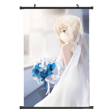 吾王saber fate zero 挂画海报壁纸卷轴画布画 二次元动漫周边 来图
