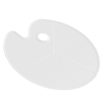 【全网低价】芬尚  大号椭圆形颜料调色板 加厚优质塑料丙烯画水粉画三线调色盘 学生美术绘画用43*30cm