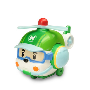 银辉 POLI儿童玩具警车机器人惯性推行小车 珀