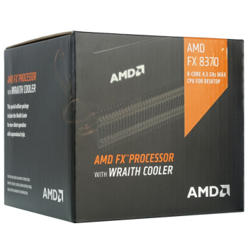 AMD FX系列 FX-8370 八核 AM3+接口 盒装CPU处理器