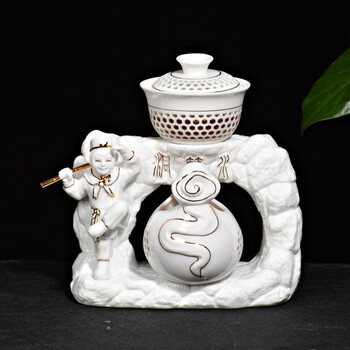 茶具自流水半自动陶瓷功夫茶具套装茶道工艺 1猴年吉祥