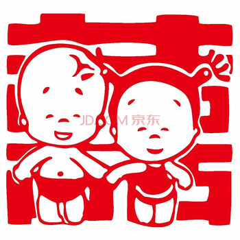 
                                        个性一百卡通喜AAA1814创意喜字贴婚房装饰结婚用品hello kitty个性订制 红色 30CM                