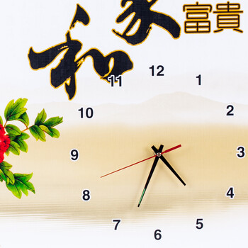 润格无框画静音画钟客厅装饰画宜家风格三联画卧室壁画书房墙画玫瑰之约 c518 50*70三张一套