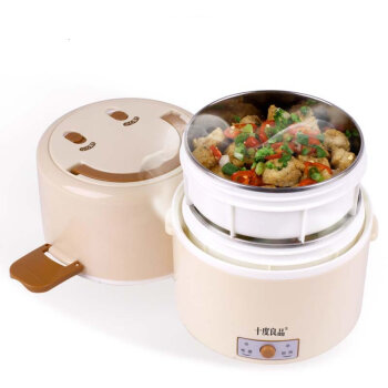 十度良品SD-905 电热饭盒不锈钢保温插电蒸饭器加热电饭盒