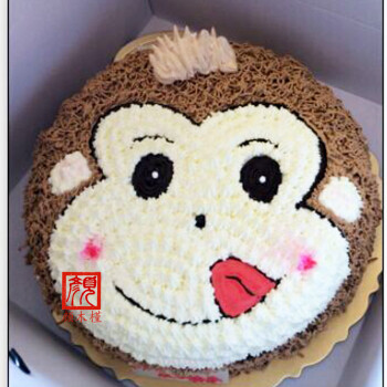 武汉蛋糕速递武汉生日蛋糕配送小猴子蛋糕实体