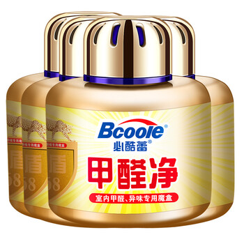 
                                        必酷蕾 甲醛清除剂 强力型光触媒去除甲醛净化剂 新房装修家具除甲醛 4盒装(60-90平方)                