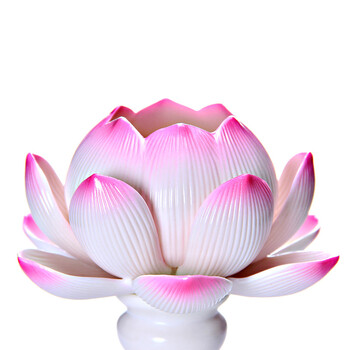
                                        茗丰堂佛艺 佛教用品供佛灯 供奉陶瓷莲花灯佛供灯 长明灯佛具（佛光普照）                