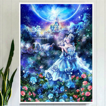 满钻梦幻庄园卡通动漫人物钻石十字绣客厅卧室新款 圆