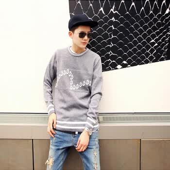 丹杰仕夏冬春14年秋装<em>男士毛衣</em>韩版潮流<em>针织</em>