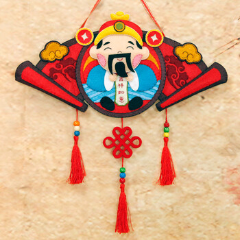 三朵圣诞铃铛车挂挂饰手工diy手工制作diy羊毛