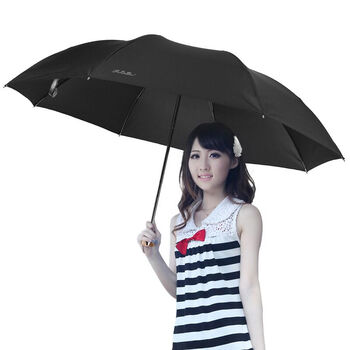 
                                                            天堂伞雨伞三折男士超轻晴雨伞折叠商务伞女太阳伞遮阳伞强力拒水一甩干广告伞logo 藏青色                