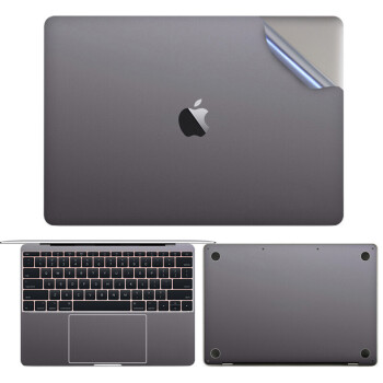 苹果笔记本灰色, 格玛斯(gemasi macbookpro13.3英寸笔记本电脑外壳膜苹果air12保护膜