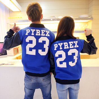 DANJIESHI2014 情侣棒球服男士秋冬装<em>英文</em>刺