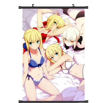 吾王saber fate zero 挂画海报壁纸卷轴画布画 二次元动漫周边 来图