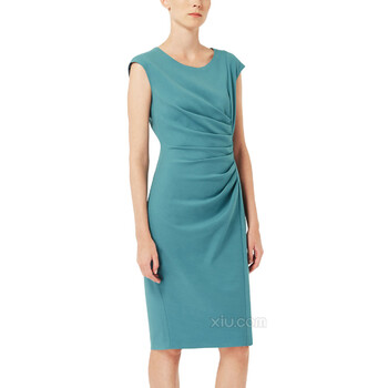 MaxMara 麦丝玛拉 Max Mara褶皱连衣裙 绿色