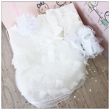 婴儿新生儿礼盒公主裙夏装宝宝连衣裙小女孩满月百日周岁礼服礼物