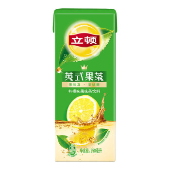 立顿(lipton)英式果茶 柠檬味果味茶饮料250ml*24 整箱